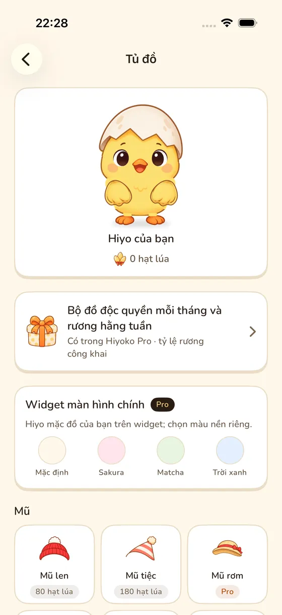 Tủ đồ của Hiyo